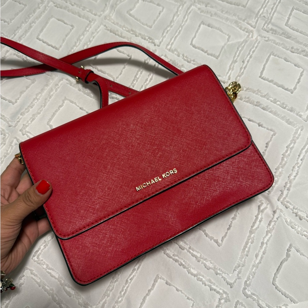 Michael Kors Vibrant Red Crossbody Bag
